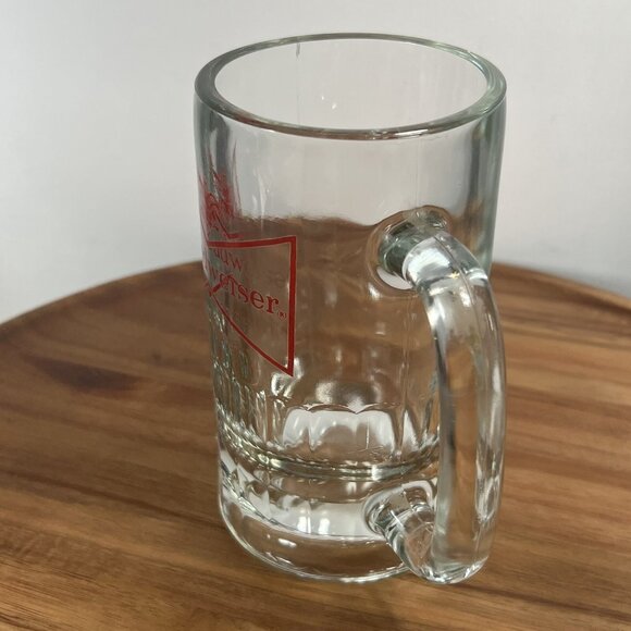 Vintage 5-5/8"H Budweiser King Of Beers Glass Mug Heavy - Picture 2 of 11